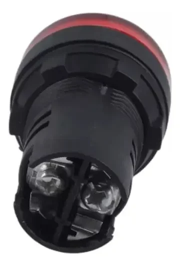 PILOTO LUMINOSO PLASTICO LED MONOBLOQUE ROJO 220VCA - Vista 2 de 2