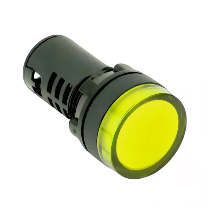 PILOTO LUMINOSO PLASTICO LED MONOBLOQUE AMARILLO 220VCA