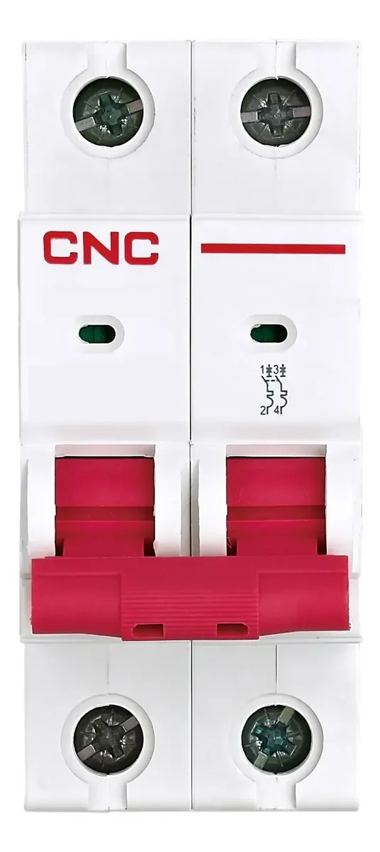 Térmica 2x4A 6Ka 230/400V 50/60Hz Curva=C - Vista 2 de 2