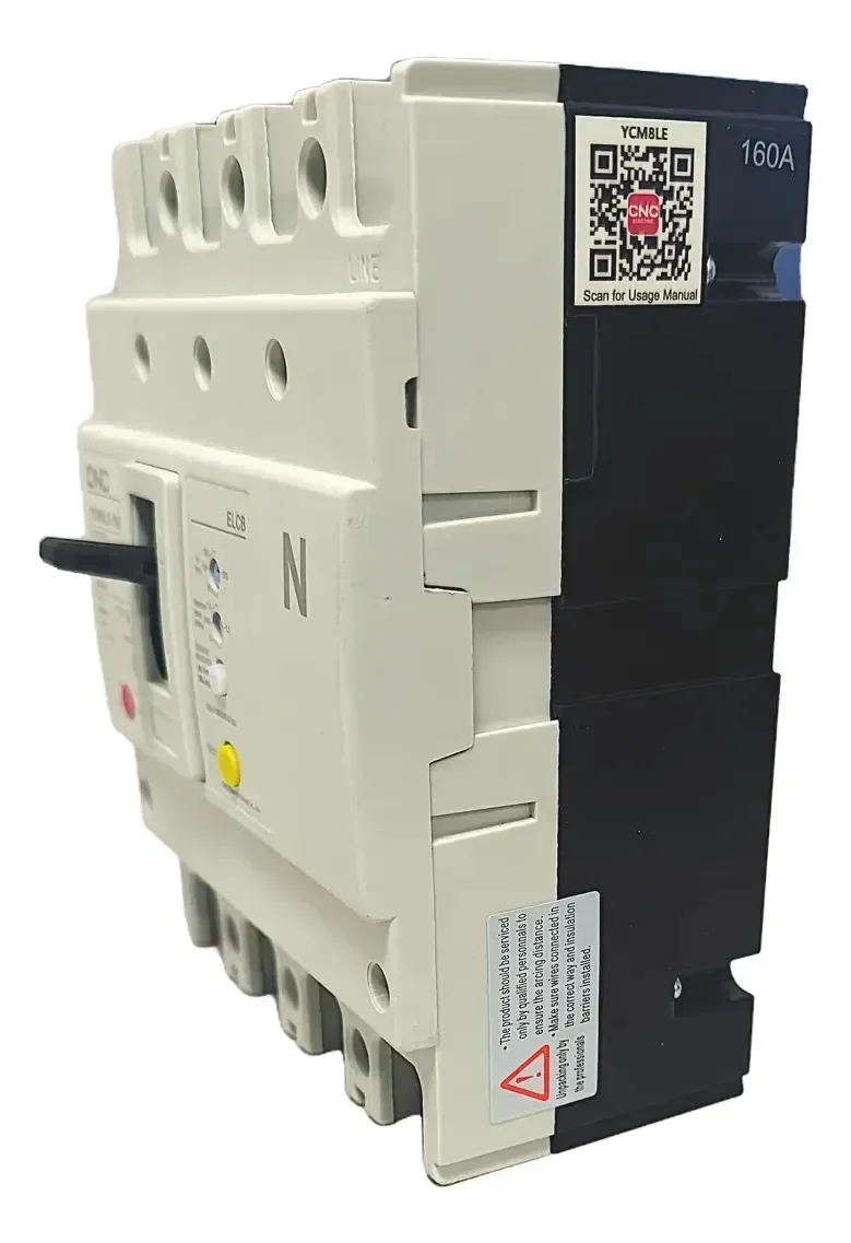 Interruptor Automático Caja Moldeada c/Fuga a Tierra T160 4x125a 25/35ka Rele Termomagnetico Ajustable - Vista 4 de 4