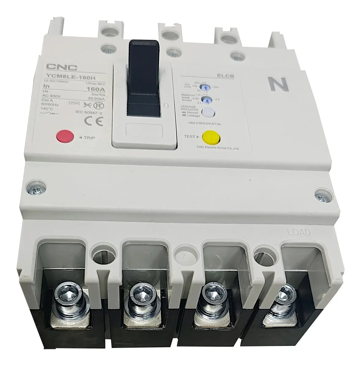 Interruptor Automático Caja Moldeada c/Fuga a Tierra T160 4x160a 25/35ka Rele Termomagnetico Ajustable - Vista 3 de 4