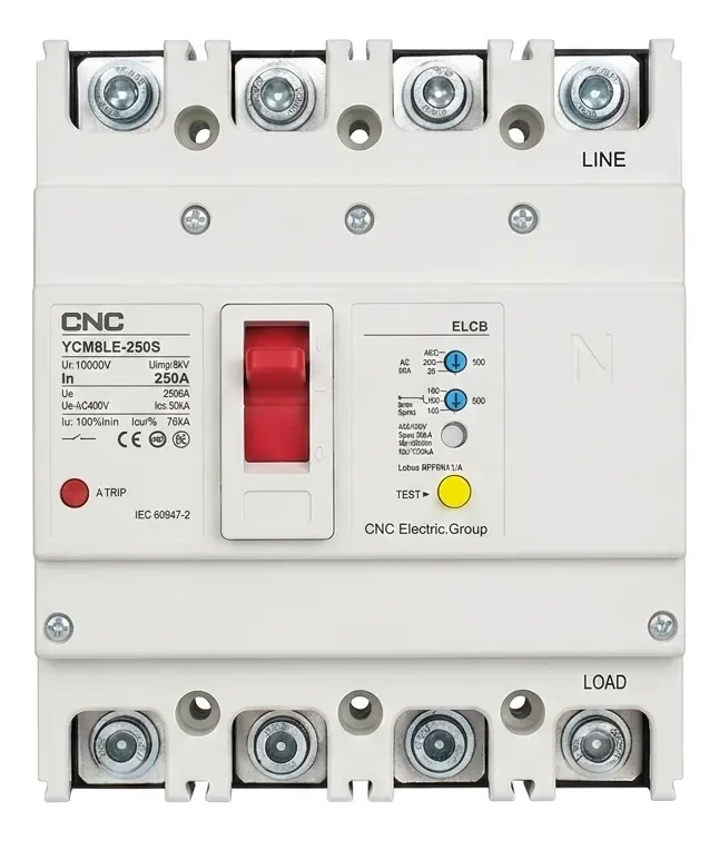 Interruptor Automático Caja Moldeada c/Fuga a Tierra T600 4x600a 35/50ka Rele Termomagnetico Ajustable