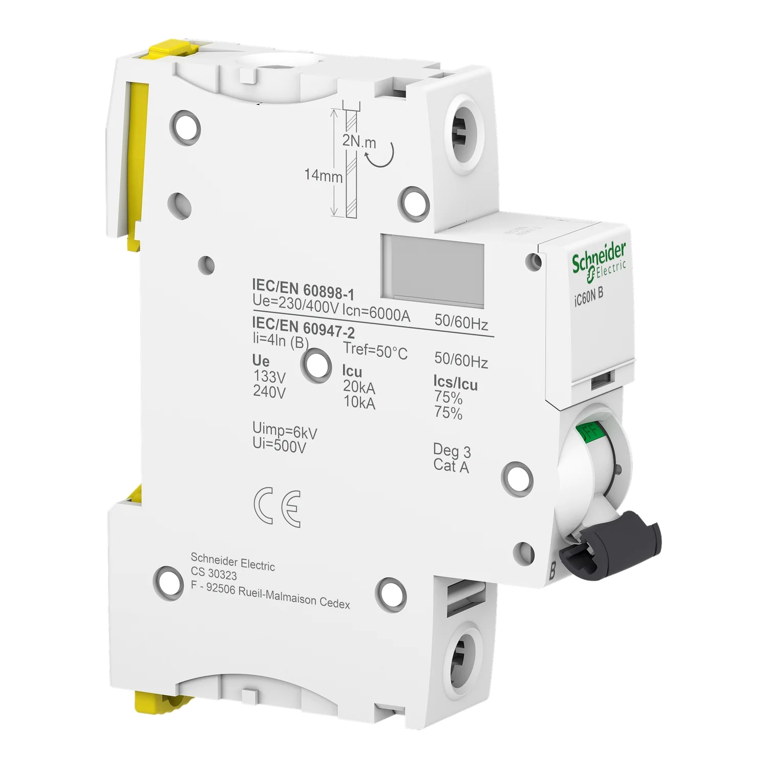 INT. TERMOMAG. IC60N 1X16A B 6KA/10KA - Vista 2 de 3