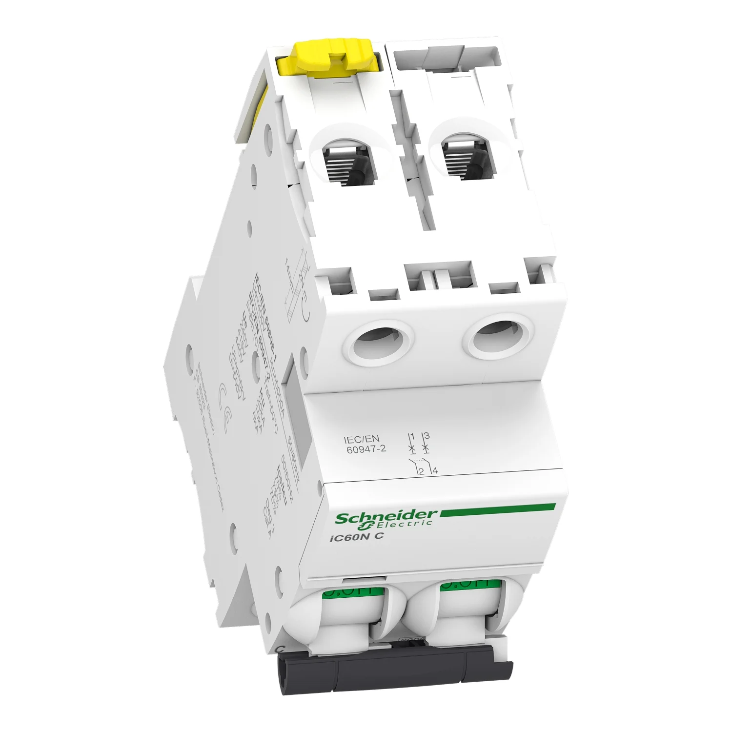 Interruptor Aut. Termomagnético Acti9 iC60N 2P 32A Curva C - Vista 3 de 3