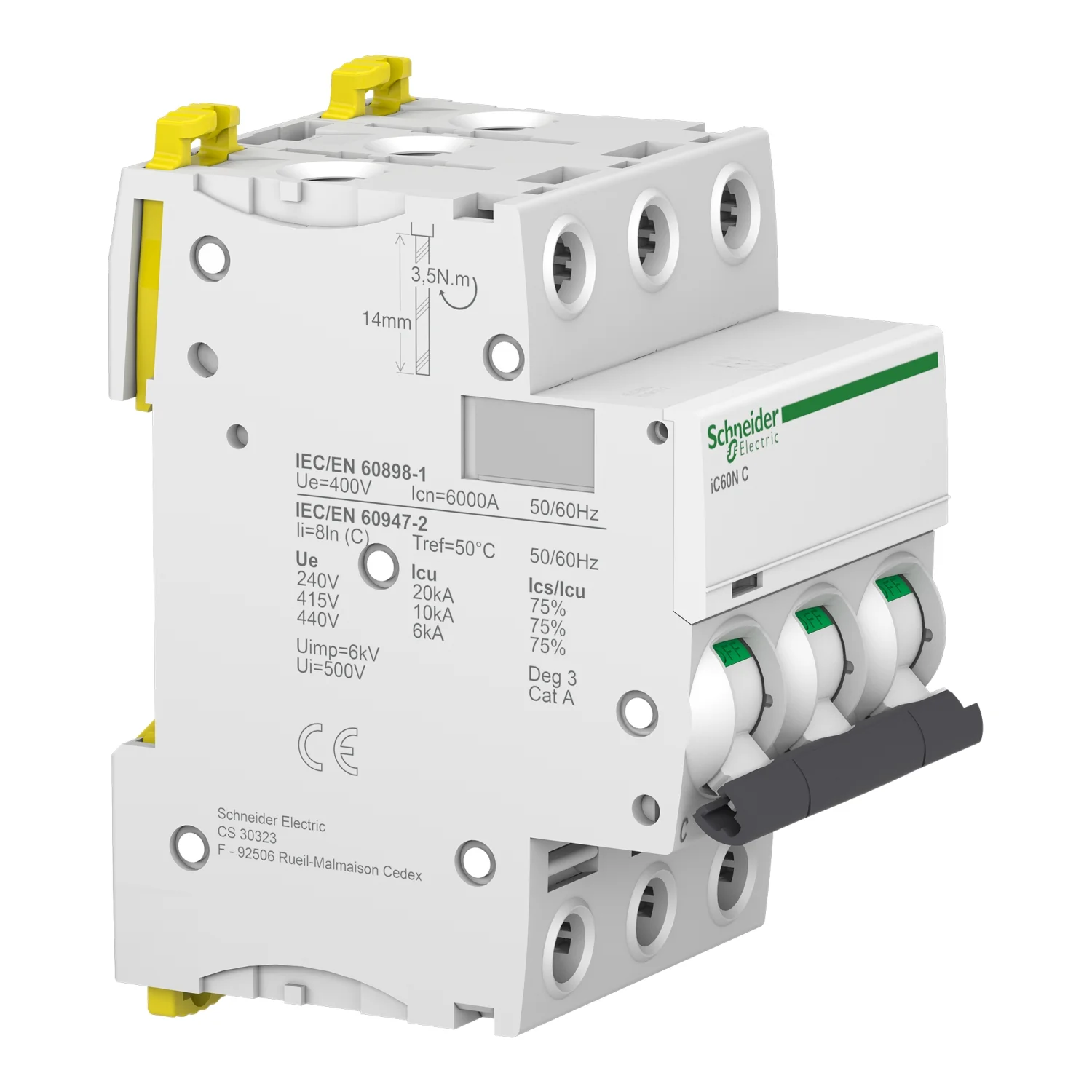 INT. TERMOMAG. IC60N 3X1A C 6KA/10KA - Vista 2 de 3