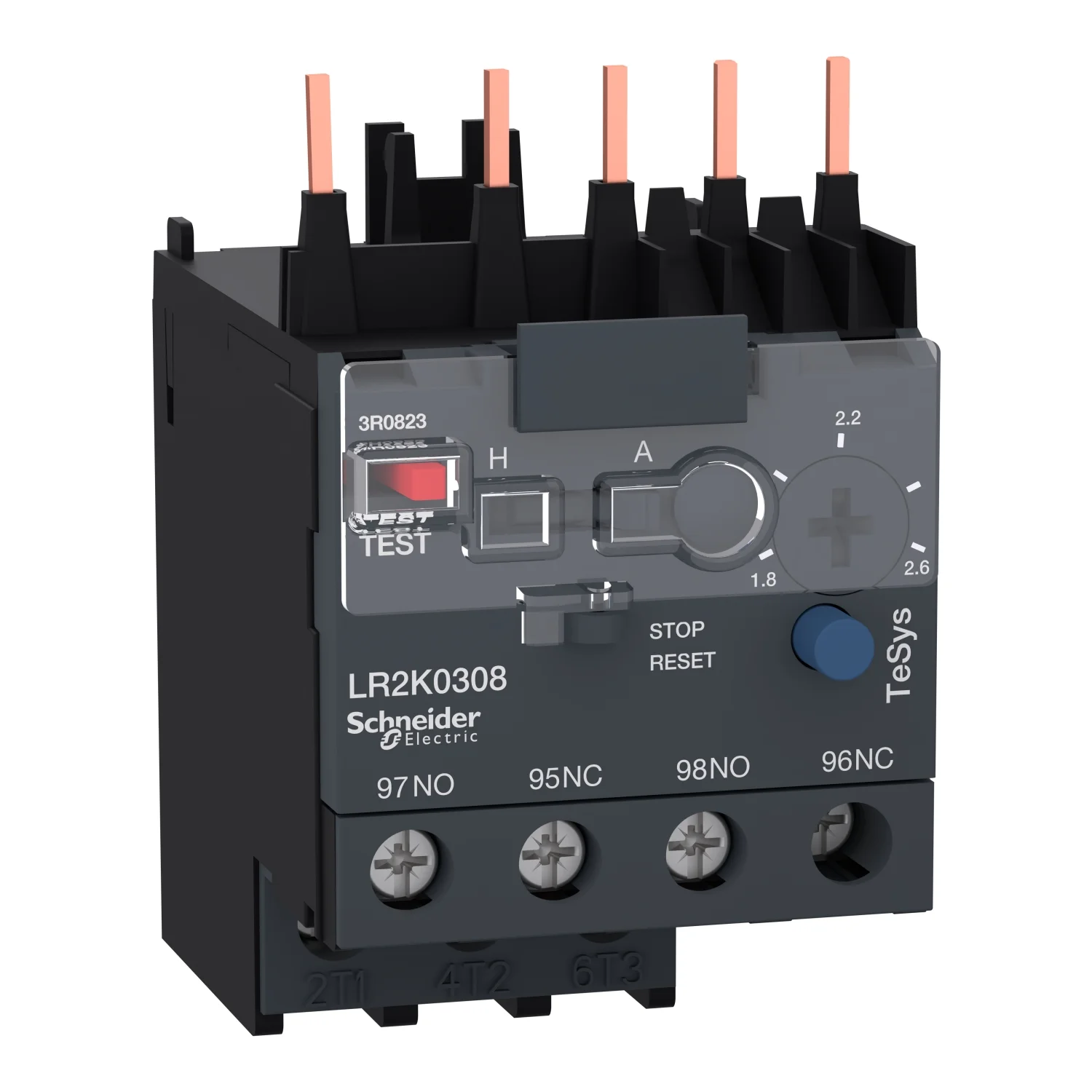 Rele Termico para Contactor de 1.8 a 2.6 A-Linea TeSys K