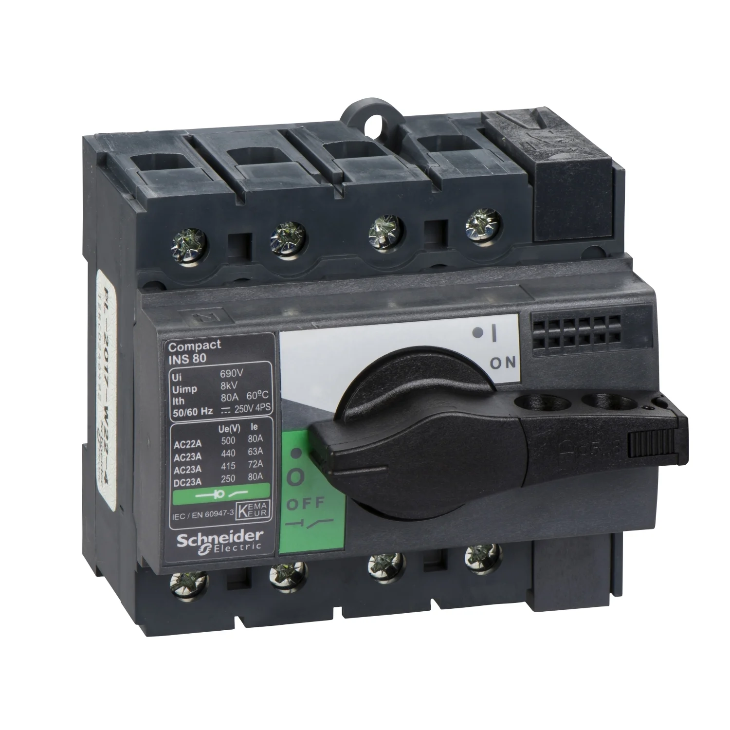 Interruptor Seccionador Manual INS 4X80A - Vista 1 de 1