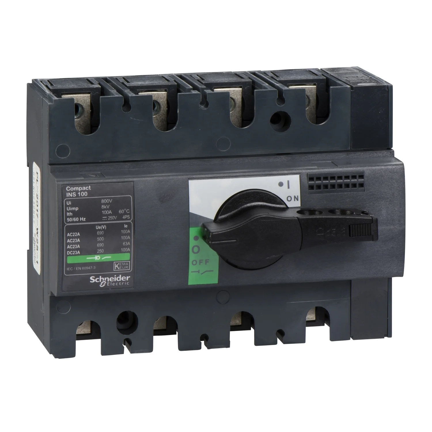 Interruptor Seccionador Manual INS 4X100 - Vista 1 de 1