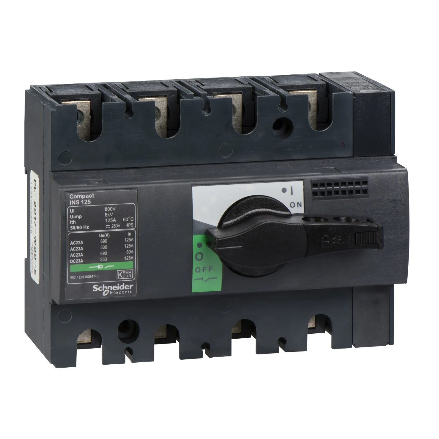Interruptor Seccionador Manual INS 4X125A - Vista 1 de 1